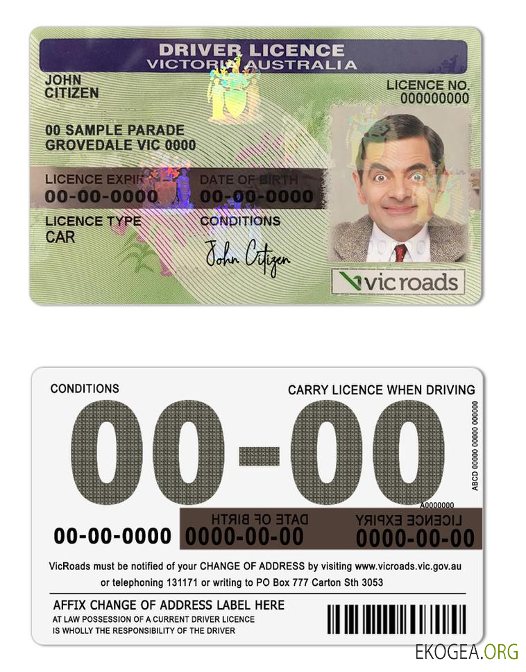 Australia Victoria state template